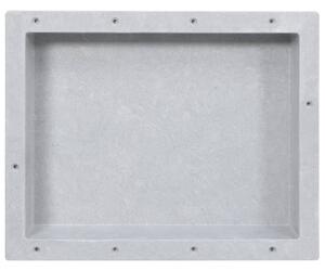 Infälld duschhylla niche matt grå 41x51x10 cm