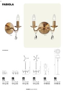 Redo 02-714 - Golv lampa FABIOLA 1xE27/42W/230V