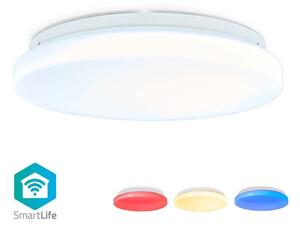 Nedis WIFILAW11WT - LED RGBW Ljusreglerad belysning LED/18W/230V 3000-6500K Wi-Fi