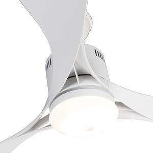 Takfläkt vit inkl LED och fjärrkontroll - Kolm