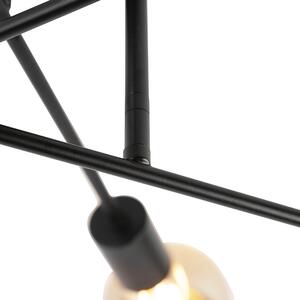Industriell taklampa svart 6 lampor - Sydney