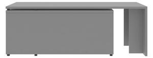 Soffbord grå 150x50x35 cm spånskiva - Grå