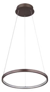 Globo 67192-19BR - LED ljuskrona med textilsladd RALPH LED/19W/230V brun