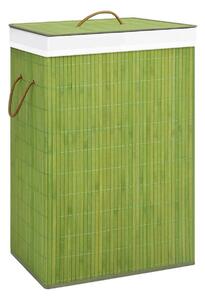 Tvättkorg bambu grön - Grön