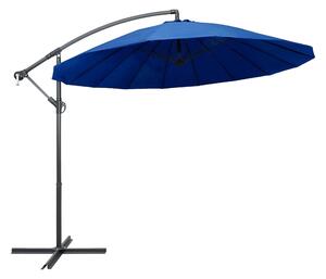 Hängande parasoll blå 3 m aluminiumstång - Blå