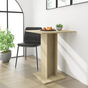 Cafébord sonoma-ek 60x60x75 cm konstruerat trä