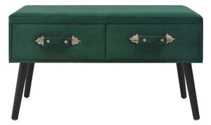 Soffbord grön 80x40x46 cm sammet - Grön