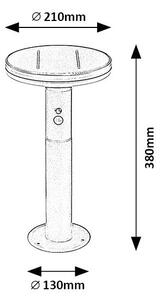 Rabalux 77018 - LED solcellsbelysning med en sensor ALASKA LED/10W/3,7V IP44