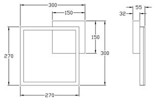 Fabas 3394/21/102 - LED taklampa BARD LED/22W/230V vit