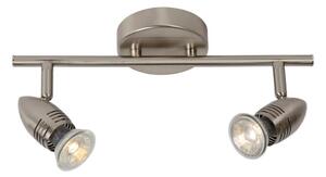 Lucide 13955/10/12 - LED spotlight CARO-LED 2xGU10/5W/230V krom