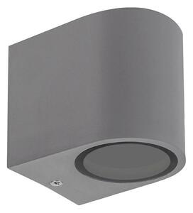 Utomhus vägglampa PARETE 1xGU10/6W/230V IP54 grå