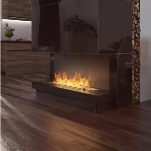 InFire - Built-in BIO fireplace 100x45 cm 3kW svart