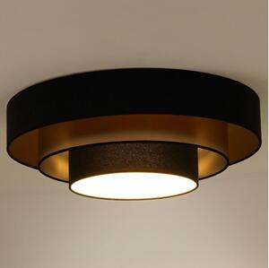 Duolla - LED taklampa LUNETA LED/26W/230V diameter 60 cm 4000K svart/guld