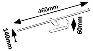 Rabalux 1448 - Badrumsspegel med LED-belysning ALBINA LED/8W/230V vit 450 lm