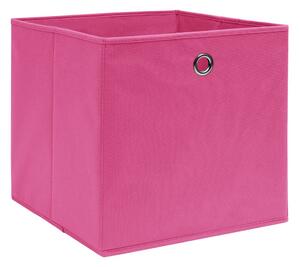 Förvaringslådor 10 st non-woven tyg 28x28x28 cm rosa - Rosa