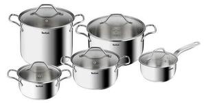 Tefal - Set med grytor 10 delar INTUITION rostfri