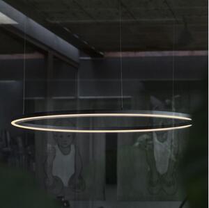 Ideal Lux - LED ljuskrona med textilsladd ORACLE SLIM LED/38W/230V 4000K diameter 70 cm svart