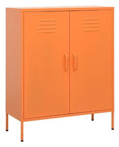 Förvaringsskåp orange 80x35x101,5 cm stål - Orange