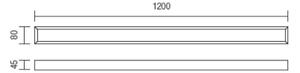 Redo 01-1132 - Badrumsspegel med LED-belysning HORIZON LED/30W/230V IP44