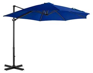 Frihängande parasoll med aluminiumstång azurblå 300 cm - Azurblå
