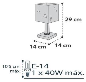 Dalber D-73241 - Barn Lampa HELLO LITTLE 1xE14/40W/230V