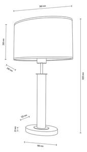 Spot-Belysning 7017400211535 - Bordslampa MERCEDES 1xE27/40W/230V ek