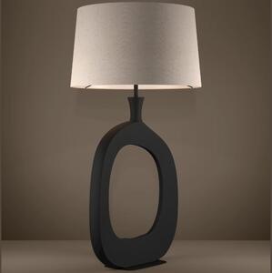 Eglo 390424 - Bordslampa DIEZMA 1xE27/60W/230V 88 cm svart/grädde