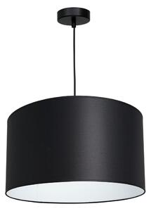 Ljuskrona med upphängningsrem ARDEN 1xE27/60W/230V diameter 40 cm svart/vit