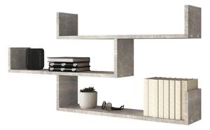 Vägghylla TRIO 55x119 cm grå
