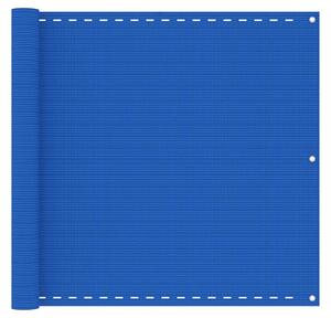 Balkongskärm blå 90x600 cm HDPE - Blå