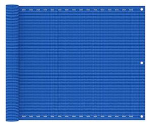 Balkongskärm blå 75x400 cm HDPE - Blå