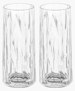 Koziol - Longdrinkglas 2-pack Club No. 3 250 ml - Transparent - Drinkglas & shotglas - Från Homeroom