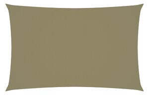 Solsegel oxfordtyg rektangulärt 5x8 m beige - Beige