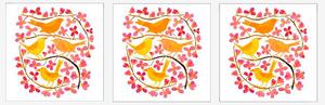 Paperproducts Design - Servetter Cherry Blossoms Birds 33x33 cm 3 st 20-pack - Flerfärgad - Servetter - Från Homeroom