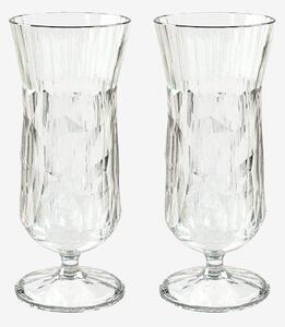 Koziol - Drinkglas Club No. 17 Plast 400 ml 2-pack - Transparent - Drinkglas & shotglas - Från Homeroom