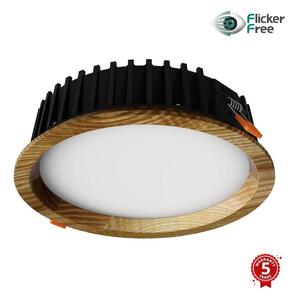 APLED - LED-lampa RONDO WOODLINE LED/12W/230V 3000K diameter 20 cm ask massivt trä