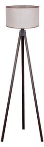 Duolla - Golvlampa 1xE27/60W/230V diameter 44 cm beige/wenge