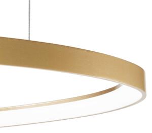 Ideal Lux - LED ljuskrona med textilsladd GEMINI LED/82W/230V diameter 105 cm guld