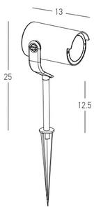 Zambelis E285 - LED-lampa för utomhusbruk LED/12W/230V IP65 antracit