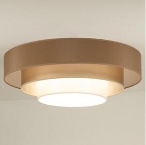 Duolla - LED taklampa LUNETA LED/26W/230V diameter 60 cm 4000K brun/guld