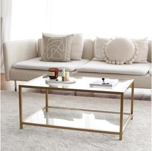 Soffbord ASTRO 40x90 cm guld