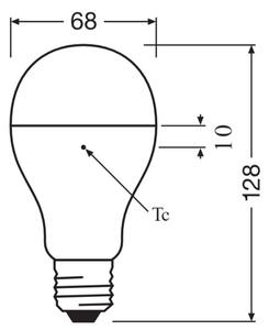 LED glödlampa E27/19W/230V 2700K - Osram