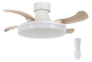 FANAWAY 210664 - LED Ljusreglerad fan ORBIT LED/25W/230V beige/vit + +Fjärrkontrol