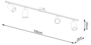 Sollux SL.1168 - Spotlight LEMMI 4xGU10/10W/230V svart