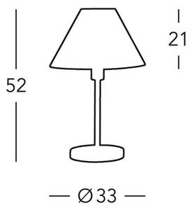 Kolarz 264.70.6 - Bordslampa HILTON 1xE27/60W/230V