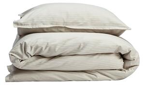 Gripsholm Bambu Randig Påslakanset 150x210 Beige