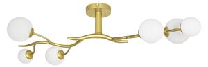 Brilagi - LED ytmonterad ljuskrona MISTEL 6xG9/3W/230V guld/vit