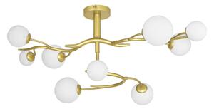 Brilagi - LED ytmonterad ljuskrona MISTEL 9xG9/3W/230V guld/vit