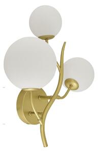 Brilagi - LED väggbelysning MISTEL 3xG9/3W/230V guld/vit