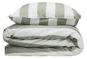 Gripsholm Vintage Stripe Påslakanset 150x210 Grön